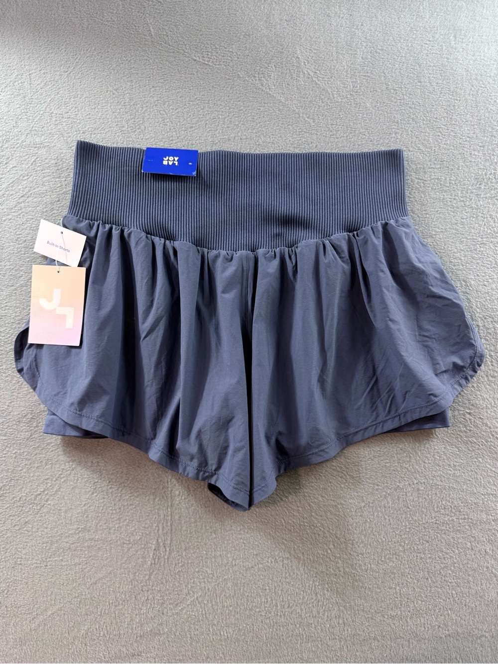 JoyLab Layered Athletic Skort Shorts — Gray - Picture 9 of 10